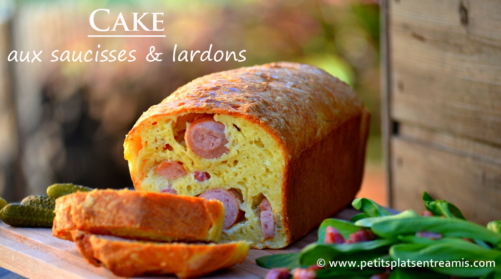 cake aux saucisses et lardons