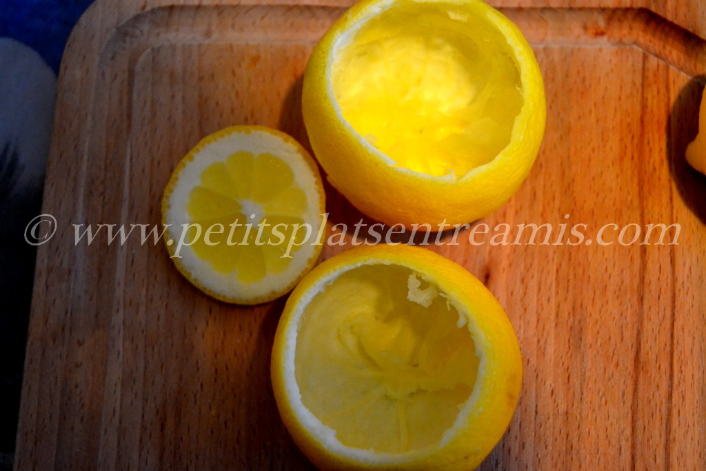 citrons évidés