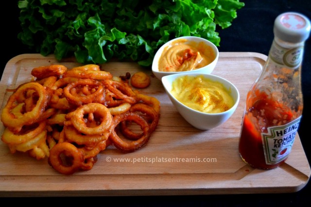 onion rings et sauces