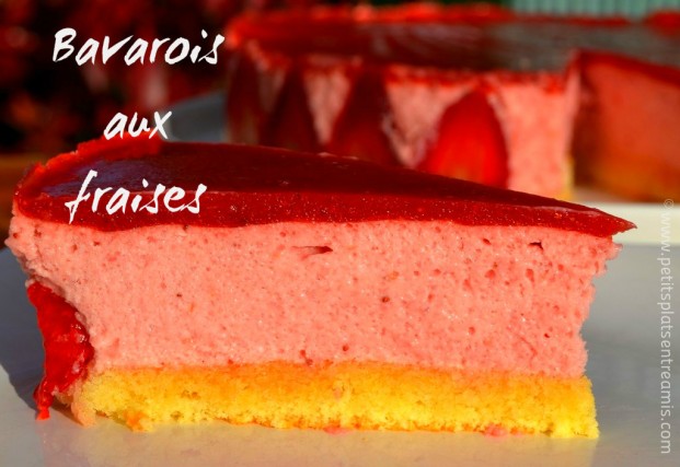 Bavarois aux fraises