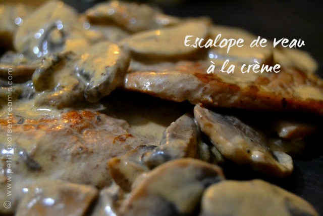 Escalope de veau à la crème