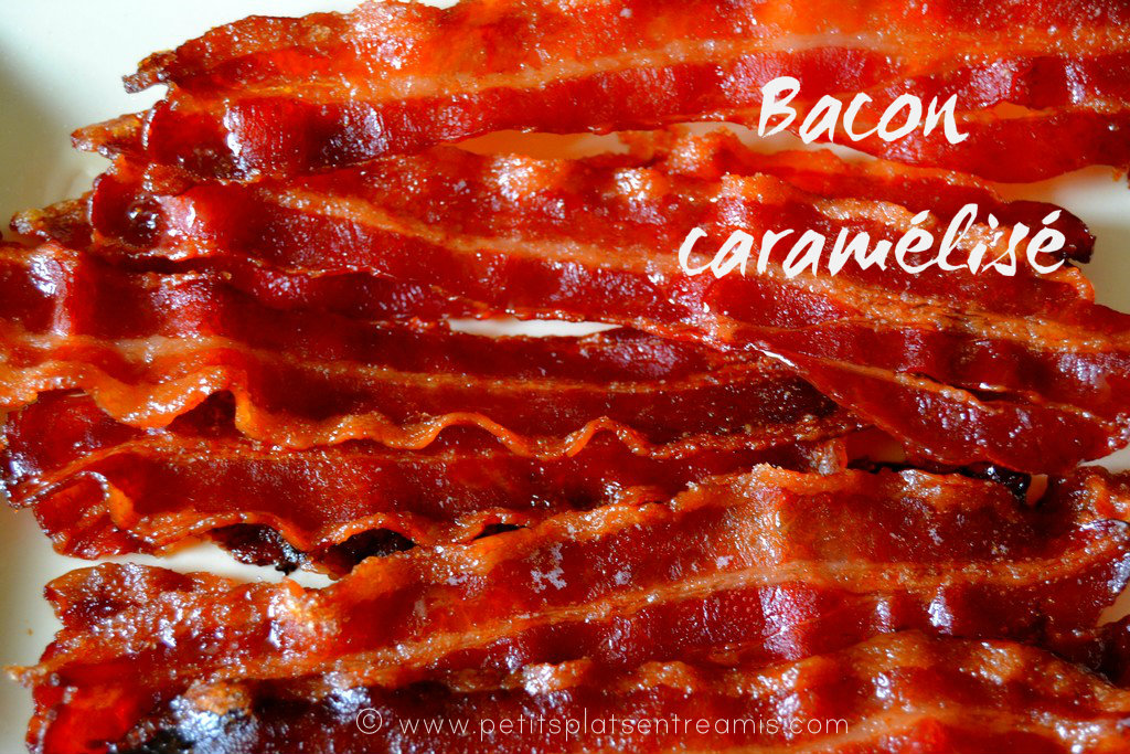 Bacon (lard) caramélisé