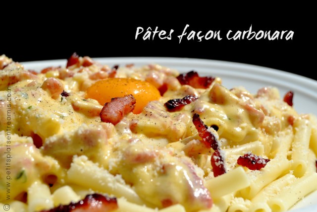 Pâtes façon carbonara