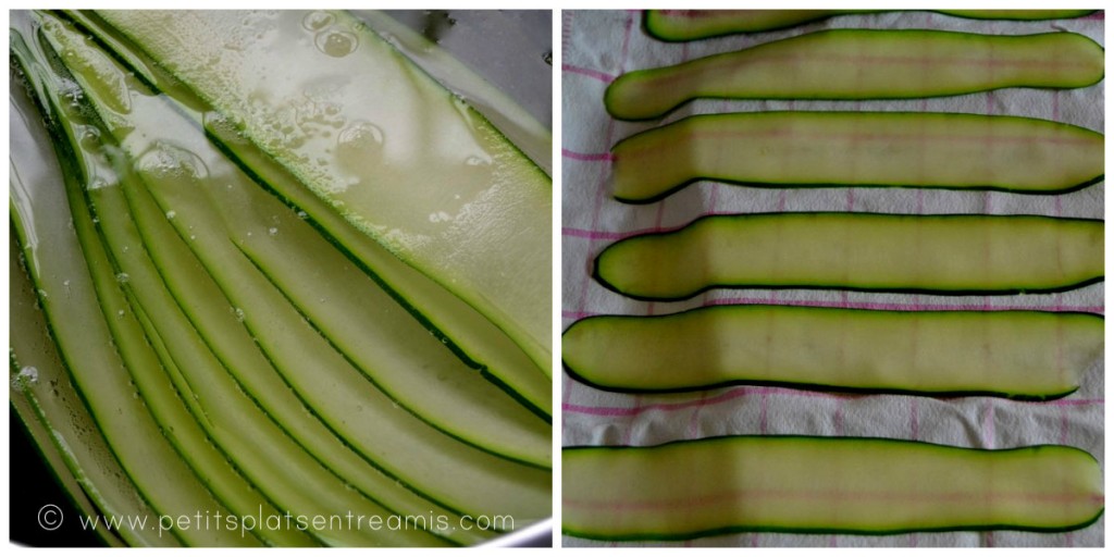 courgettes pochées