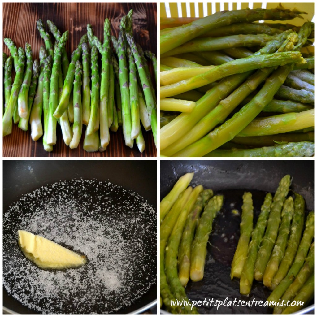 cuisson des asperges braisées