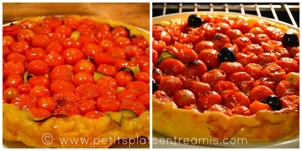 fin de cuisson tarte tatin aux tomates