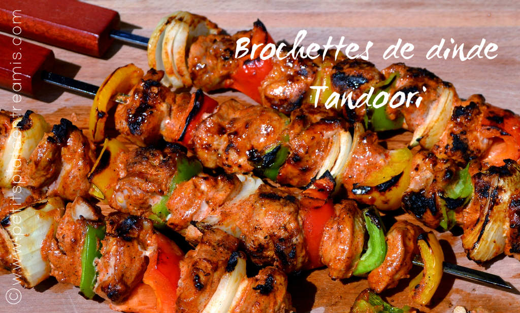 Brochettes de dinde tandoori