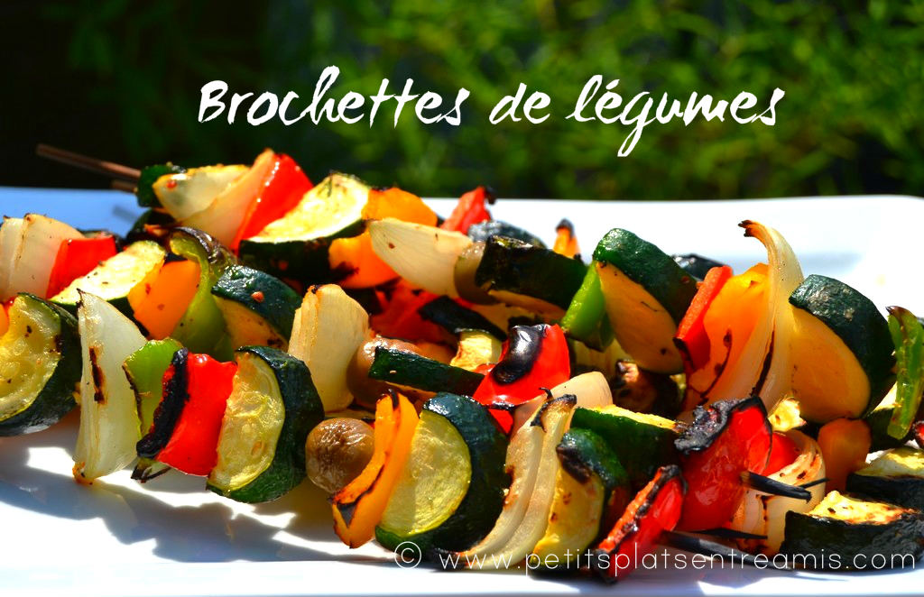 Brochettes de légumes : Recette de Brochettes de légumes