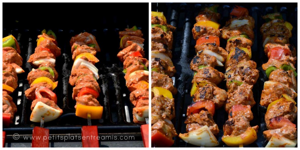 cuisson brochettes de dinde tandoori