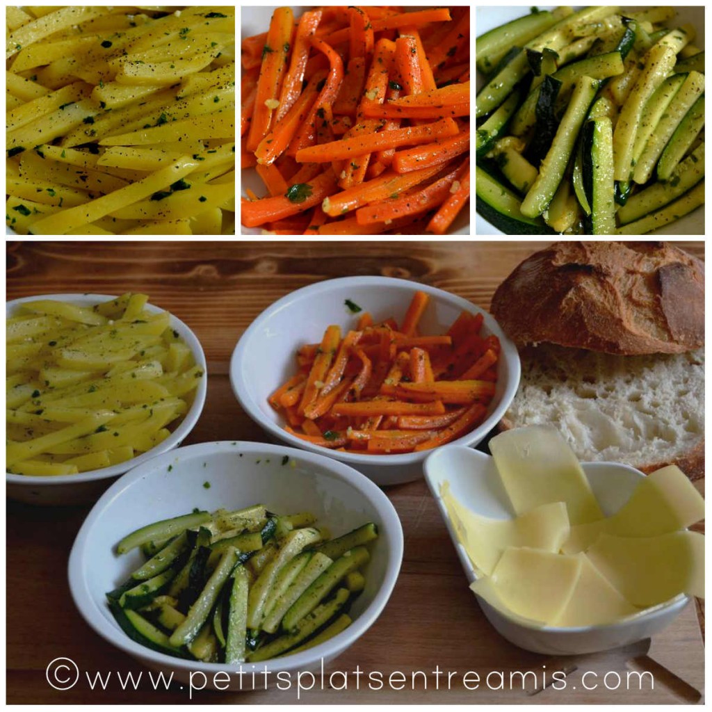 cuisson des légumes pour burger