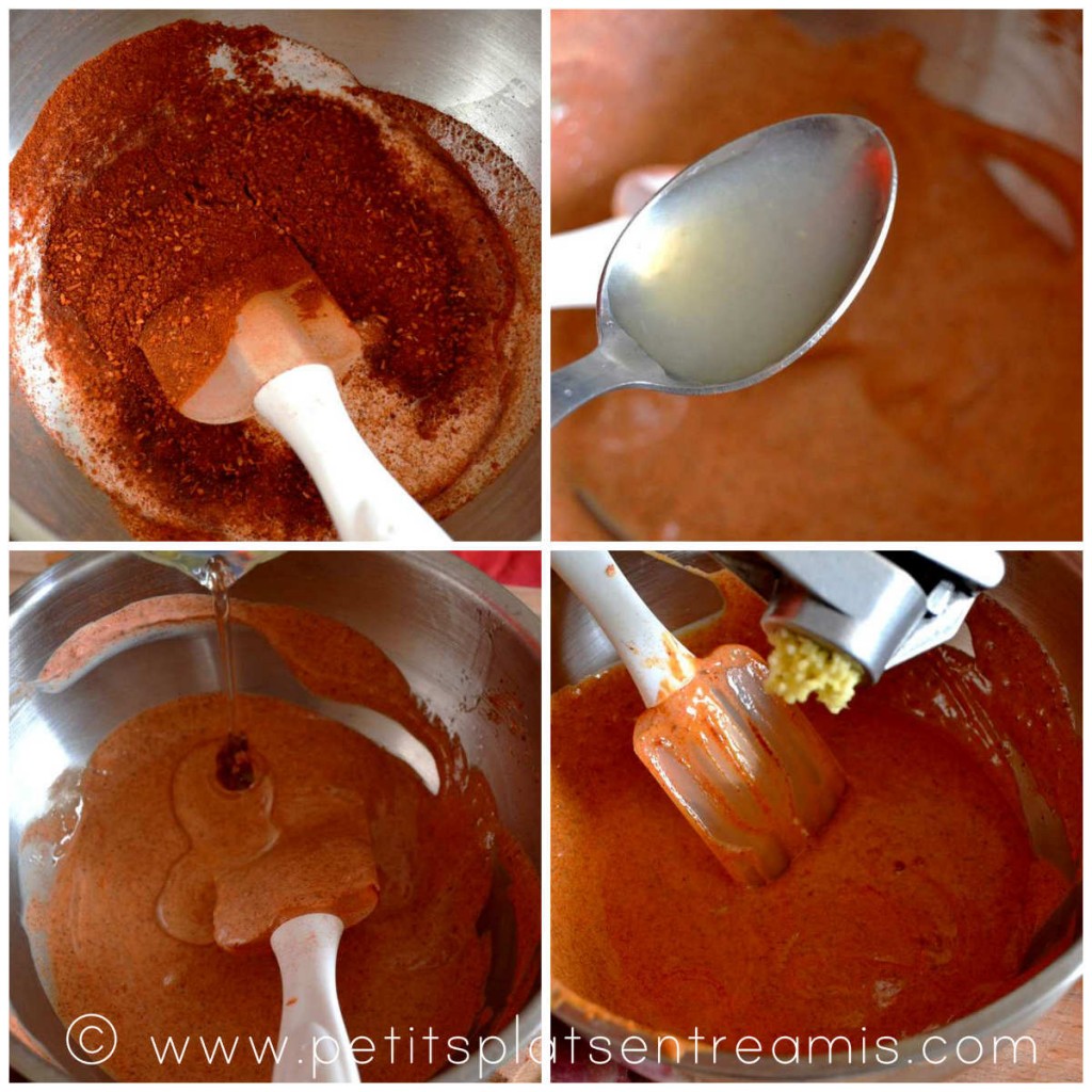 préparation marinade tandoori