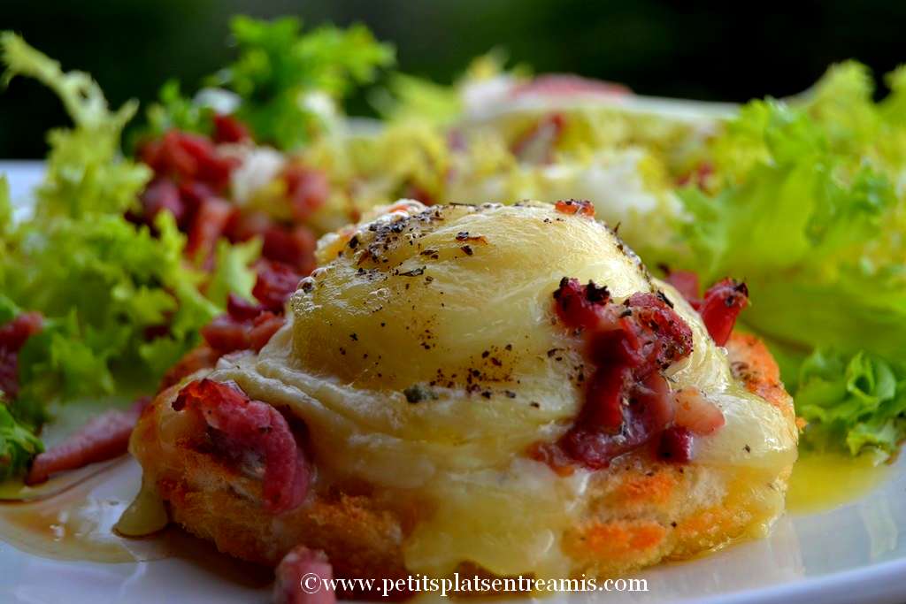 Ingrédients salade au chèvre chaud