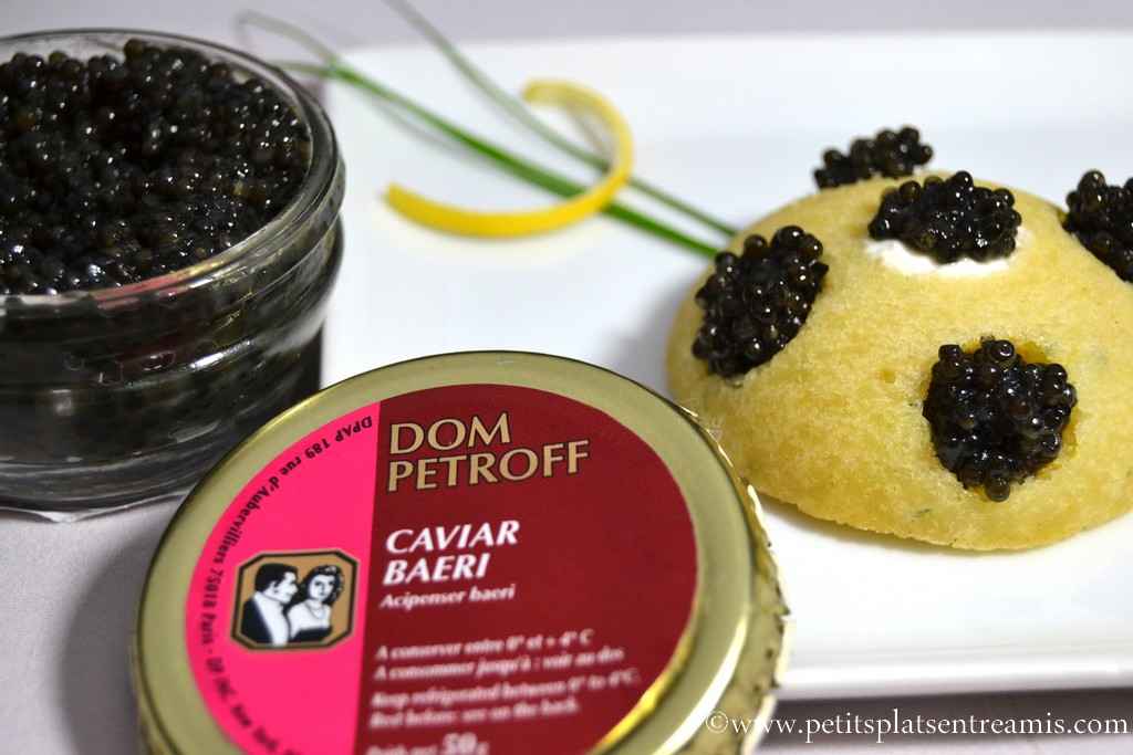 financier au caviar Dom Petroff