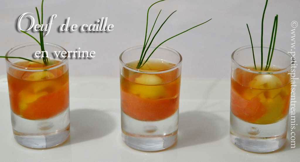 Oeuf de caille en verrine