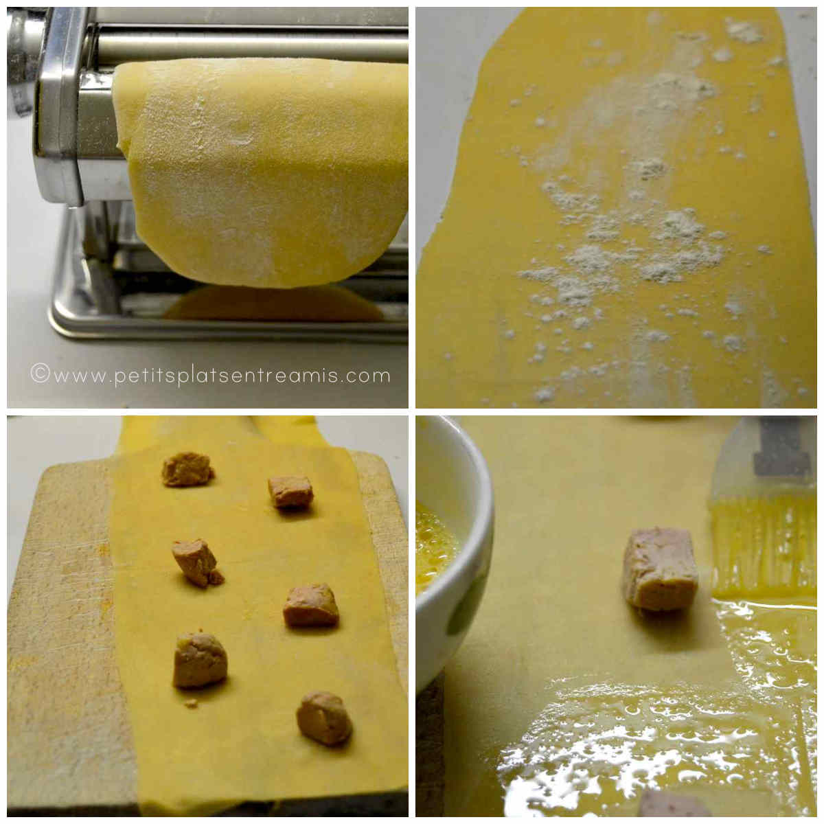fabrication des ravioles de foie gras