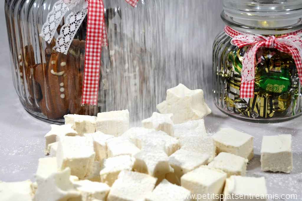 neige de sucre glace sur marshmallow