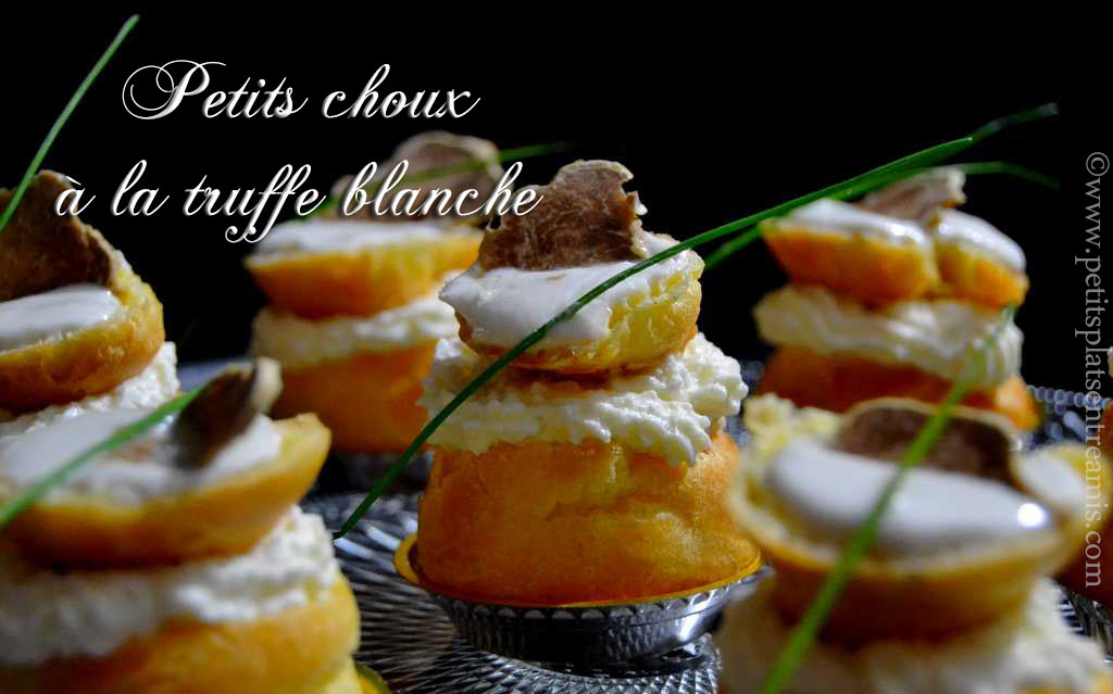 Petits choux à la truffe blanche