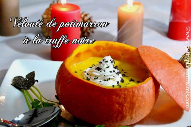 Velouté de potimarron à la truffe noire