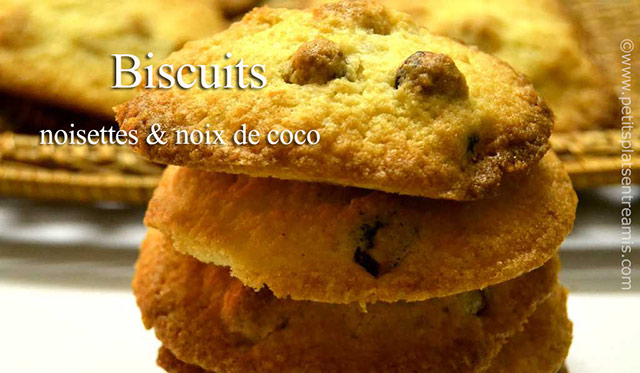 Biscuits noisettes et noix de coco