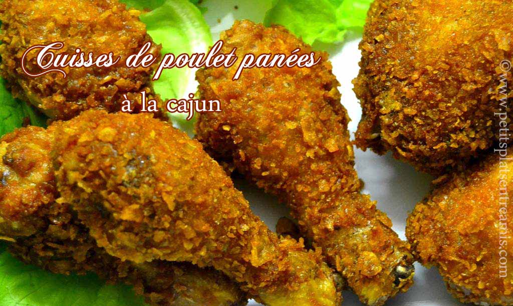 Cuisses de poulet panées à la cajun