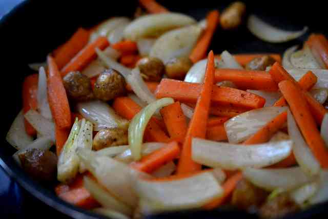légumes pour sauté de porc