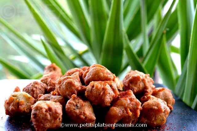 assiette d'accras de poulet