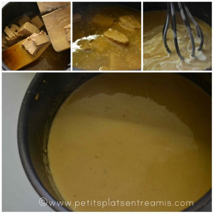 préparation sauce foie gras