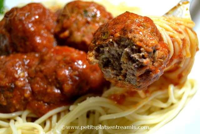 bouchée de boulette de viande