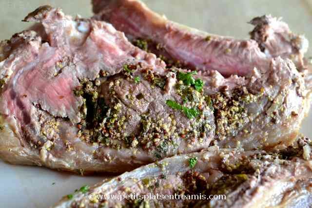 carré de veau à la moutarde