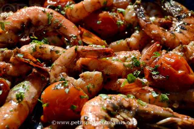 crevettes sautées ail et piment à la une