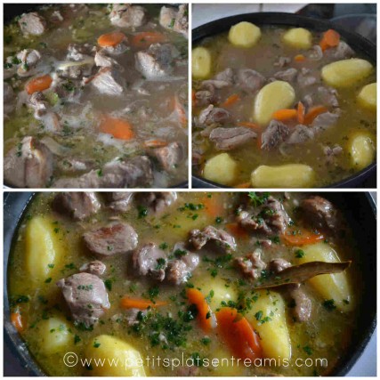 cuisson de l'irish stew