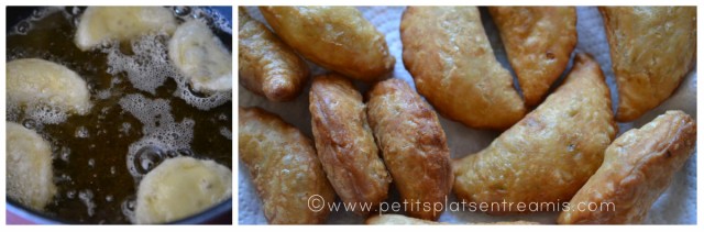 cuisson des rissoles au boeuf