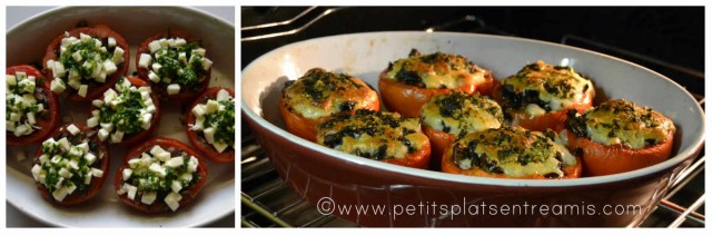 cuisson des tomates farcies aux champignons