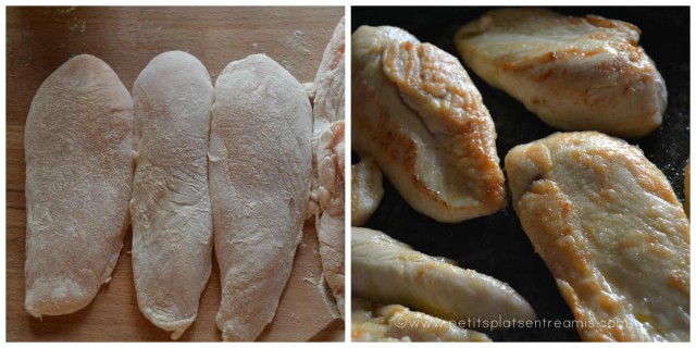 escalopes de poulet revenues