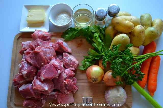 ingrédients pour irish stew