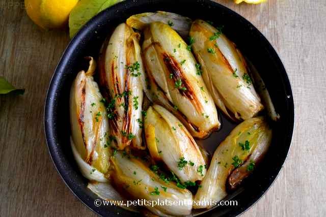 plat d'endives braisées et caramélisées