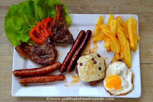 mixed grill sur assiette