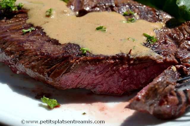 onglet grillé à la crème à la une