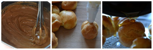 préparation des choux à la crème