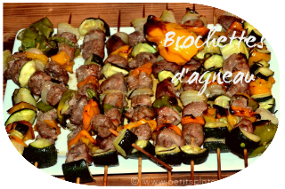 Brochettes d'agneau