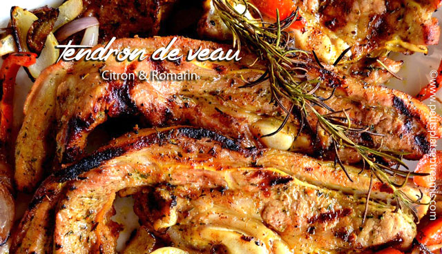 Tendron de veau Citron & romarin au barbecue