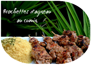 brochettes d'agneau au cumin