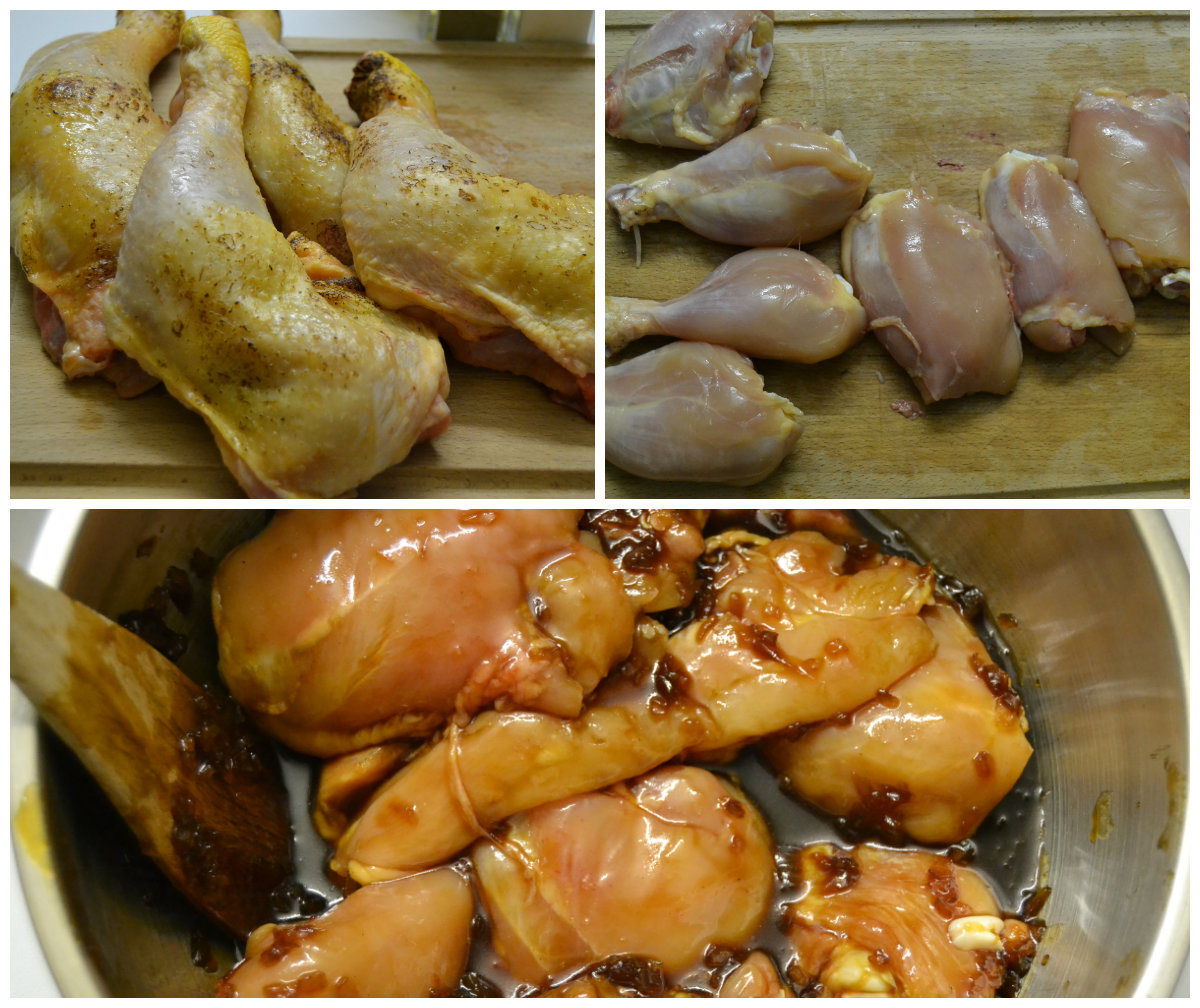 préparation cuisse de poulet au BBQ