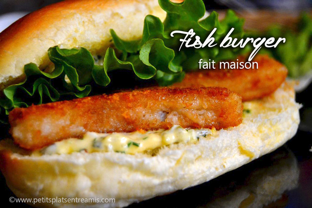 Fish burger maison