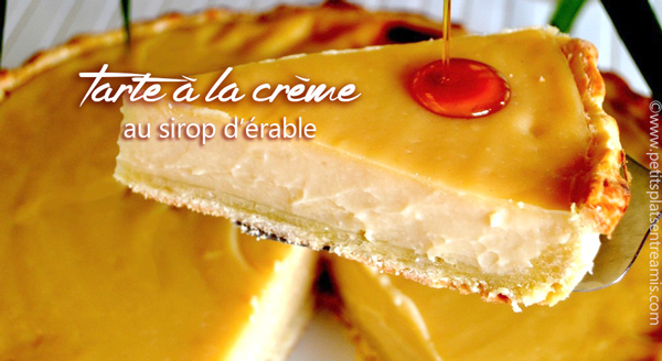 Tarte à la crème au sirop d’érable