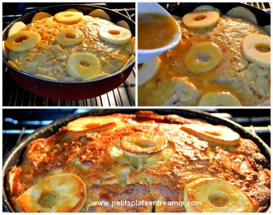 cuisson gâteau pommes et sirop d'érable