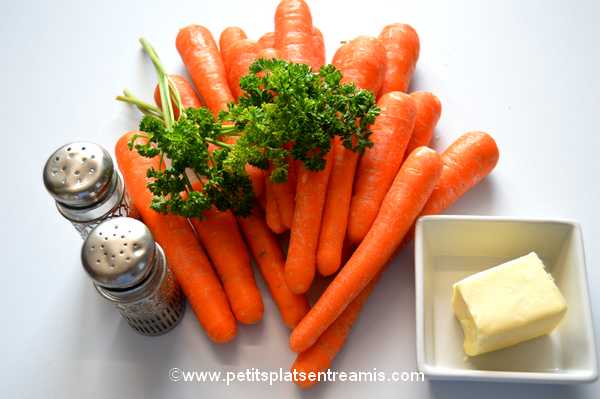 ingrédients carottes Vichy
