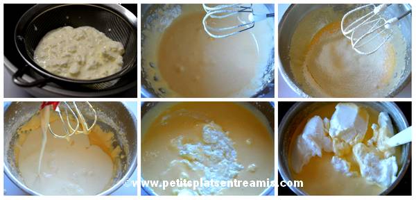 préparation tarte au fromage blanc