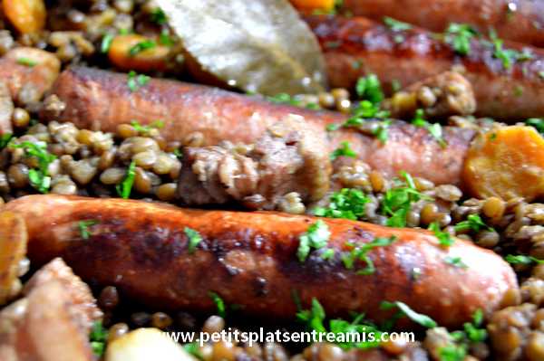 Lentilles Aux Saucisses Et Au Lard Petits Plats Entre Amis