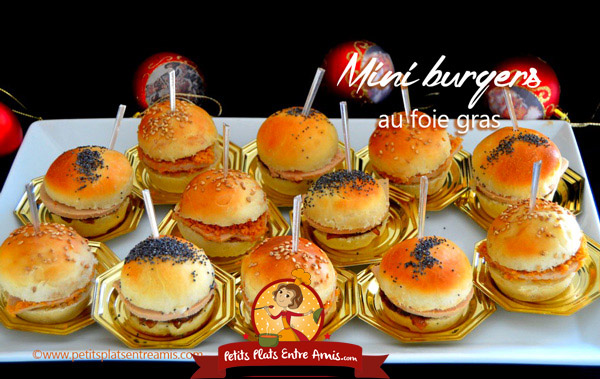 Mini burgers au foie gras